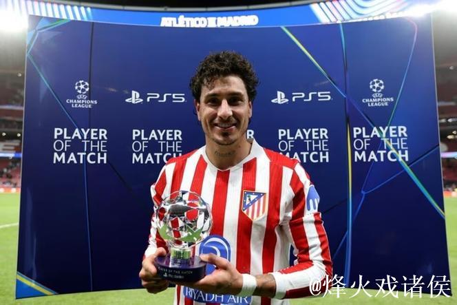 希门尼斯第93分钟绝杀,荣膺马竞对阵国米全场最佳 希门尼斯第93分钟绝杀,荣膺马竞对阵国米全场最佳